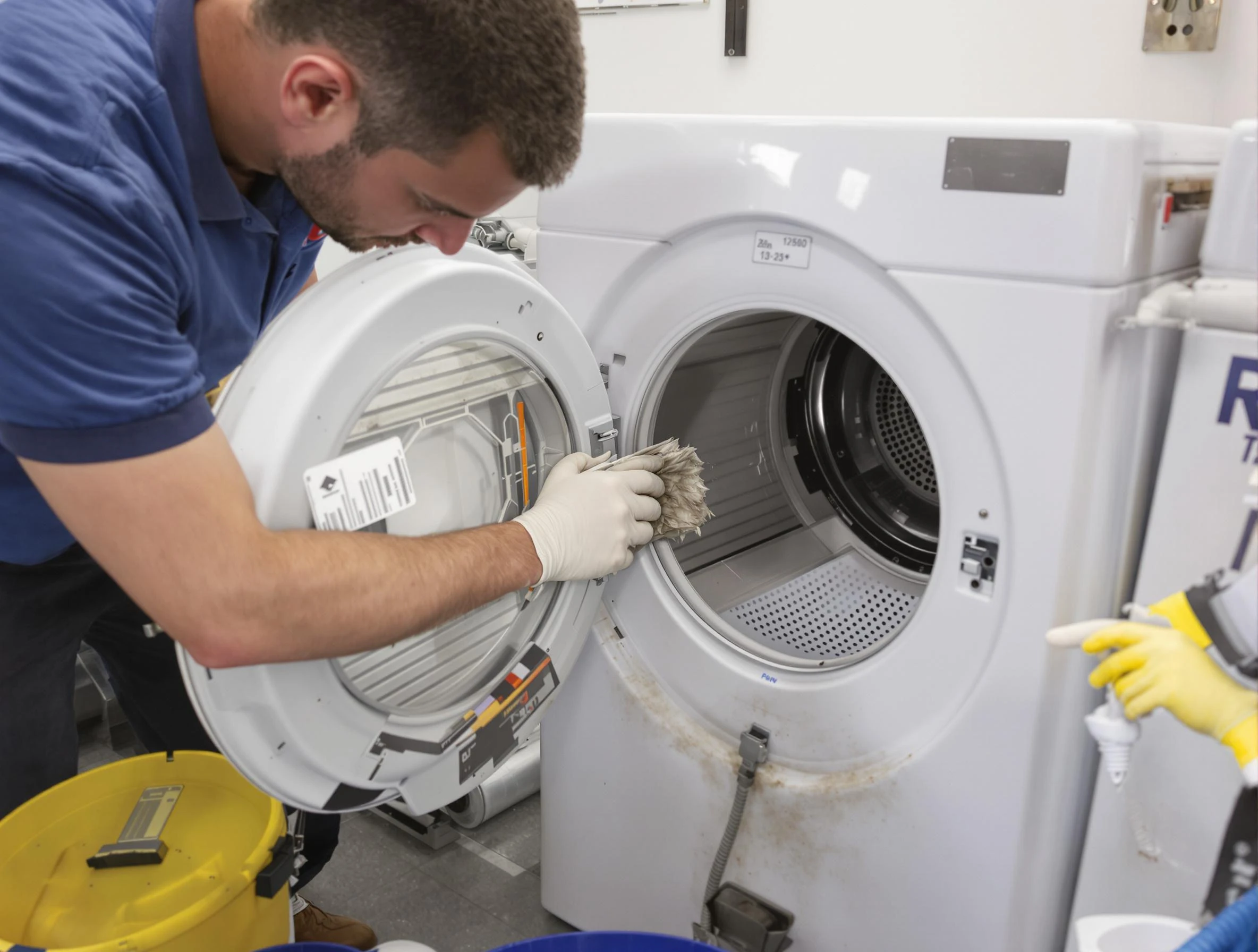 Orem Dryer Vent Cleaning specialist performing detailed lint trap cleaning service in Orem